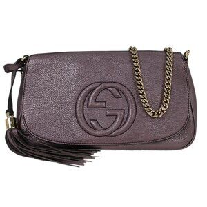 Gucci Metallic Purple Soho Chain Shoulder Bag 336752 213312 AQ00072